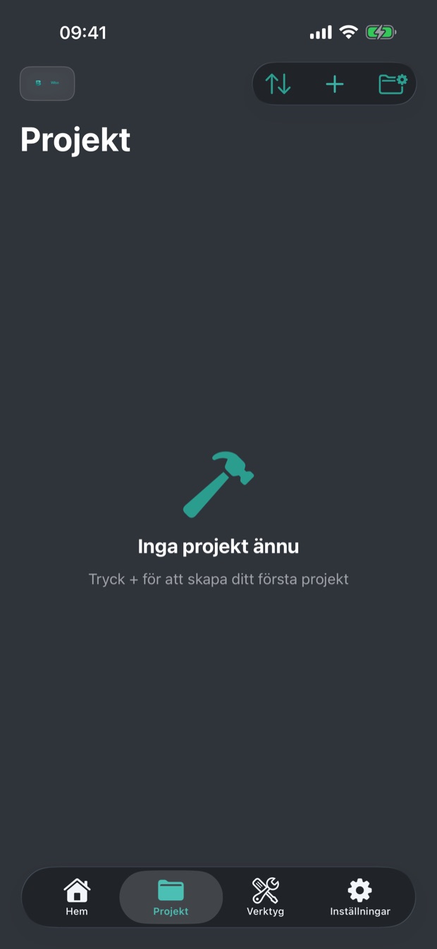 Projektöversikt i BuildWise på svenska