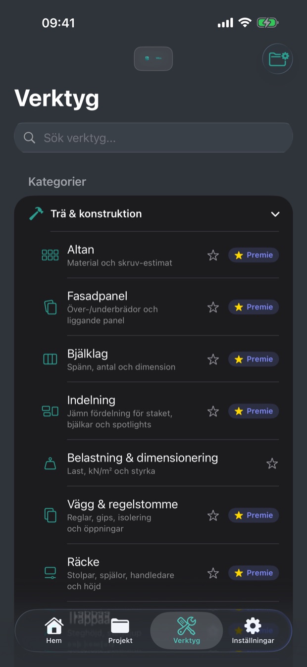 Verktygsöversikt med 25+ kalkylatorer på svenska